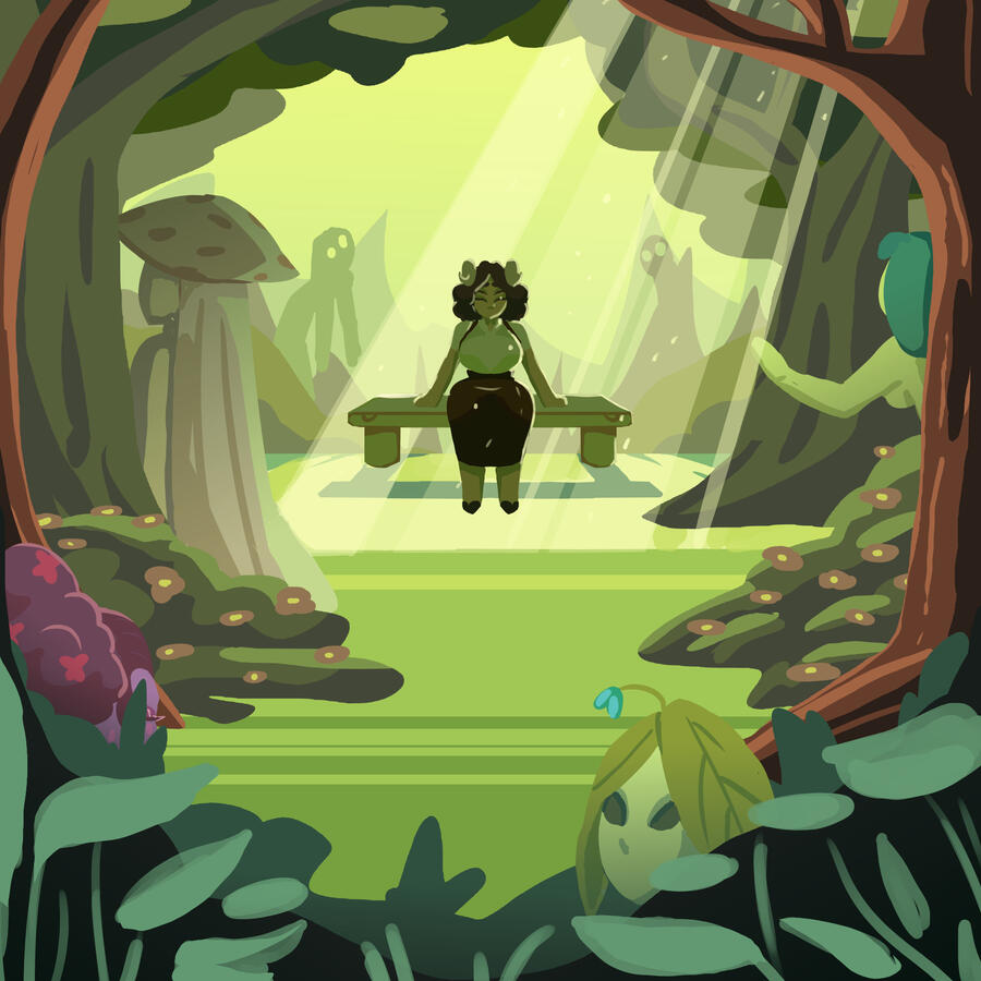 Painted background